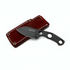 GiantMouse GMF1-F M390 PVD Stonewashed with Leather Sheath (GMF1-F-PVD)