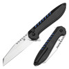 Kansept Kosame Blackwash Titanium with Blue G10 Inlay (T1093F4)