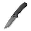 CIVIVI Button Lock Brazen Damascus Blade Twill Carbon Fiber Overlay On Black G10 (C19059C-DS1)