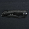 Kunwu Jericho PVD Black TC4 Raindrop Texture Timascus Inlay (K713T-R1-4) closed clipside