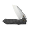 WE Knife High-Fin XL Diamond Patterned Polished Grey Titanium (WE24010-6)
half