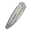 WE Knife Co Fluxor Titanium Polished Bead Blasted Damasteel (WE23071-DS1)
closed clipside