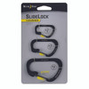 Nite Ize Carabiner SlideLock - 3pk - Black (CSLC-01-R6)