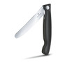 Victorinox Swiss Classic Folding Utility Knife Black - folded standing