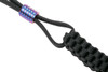 WE Paracord Lanyard With Titanium Bead Black + Purple (A-01B) bead