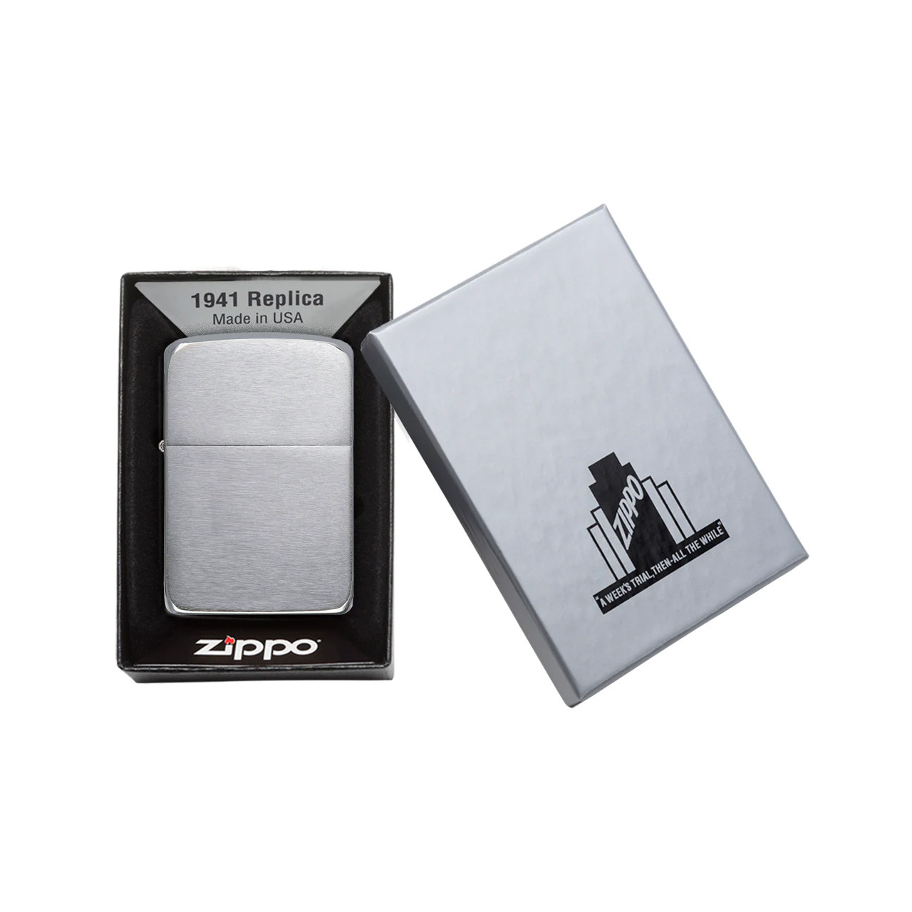 Zippo 1941 Replica Brushed Chrome 1941 House of Knives Canada