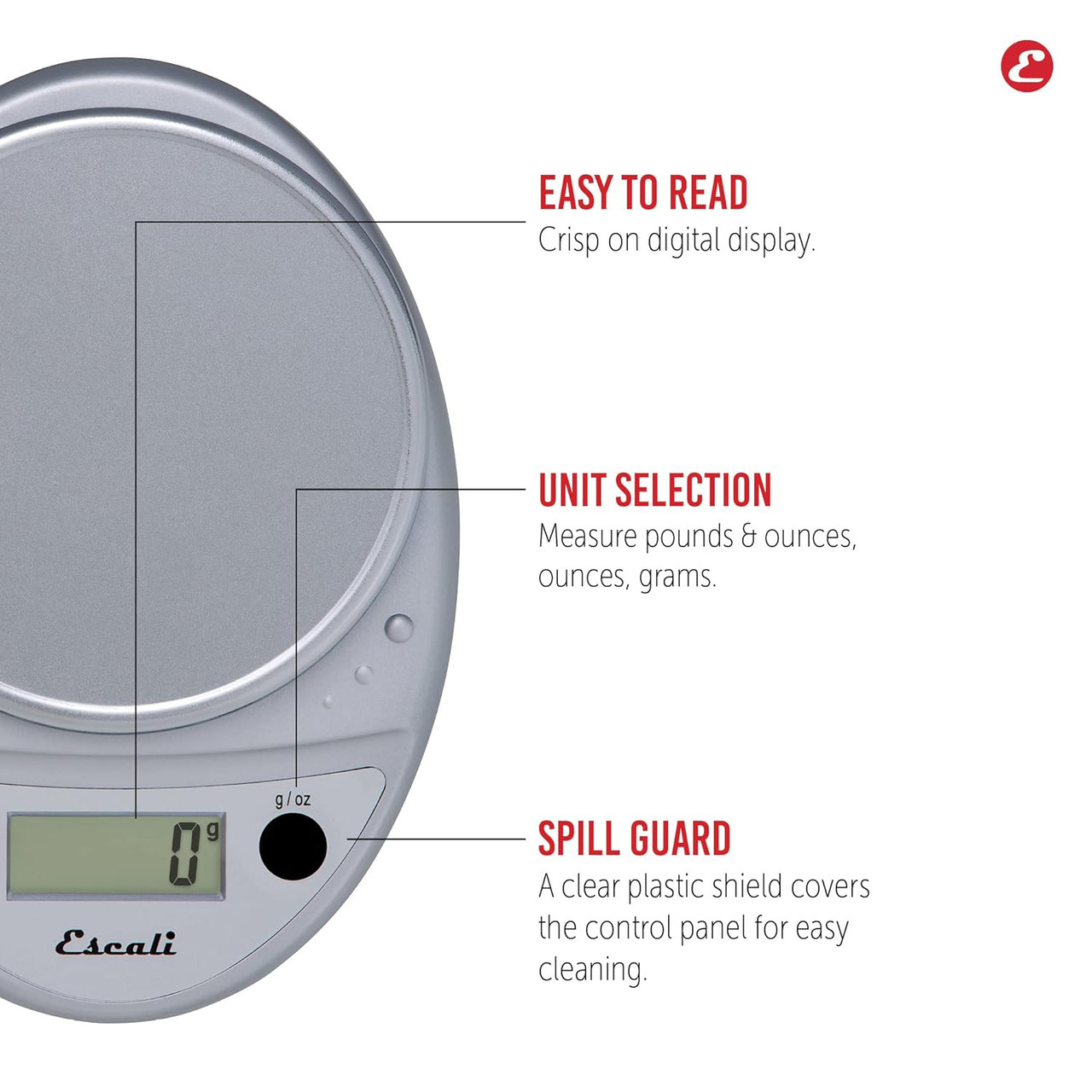 Escalo Primo Digital Scale Chrome P115CH House of Knives Canada