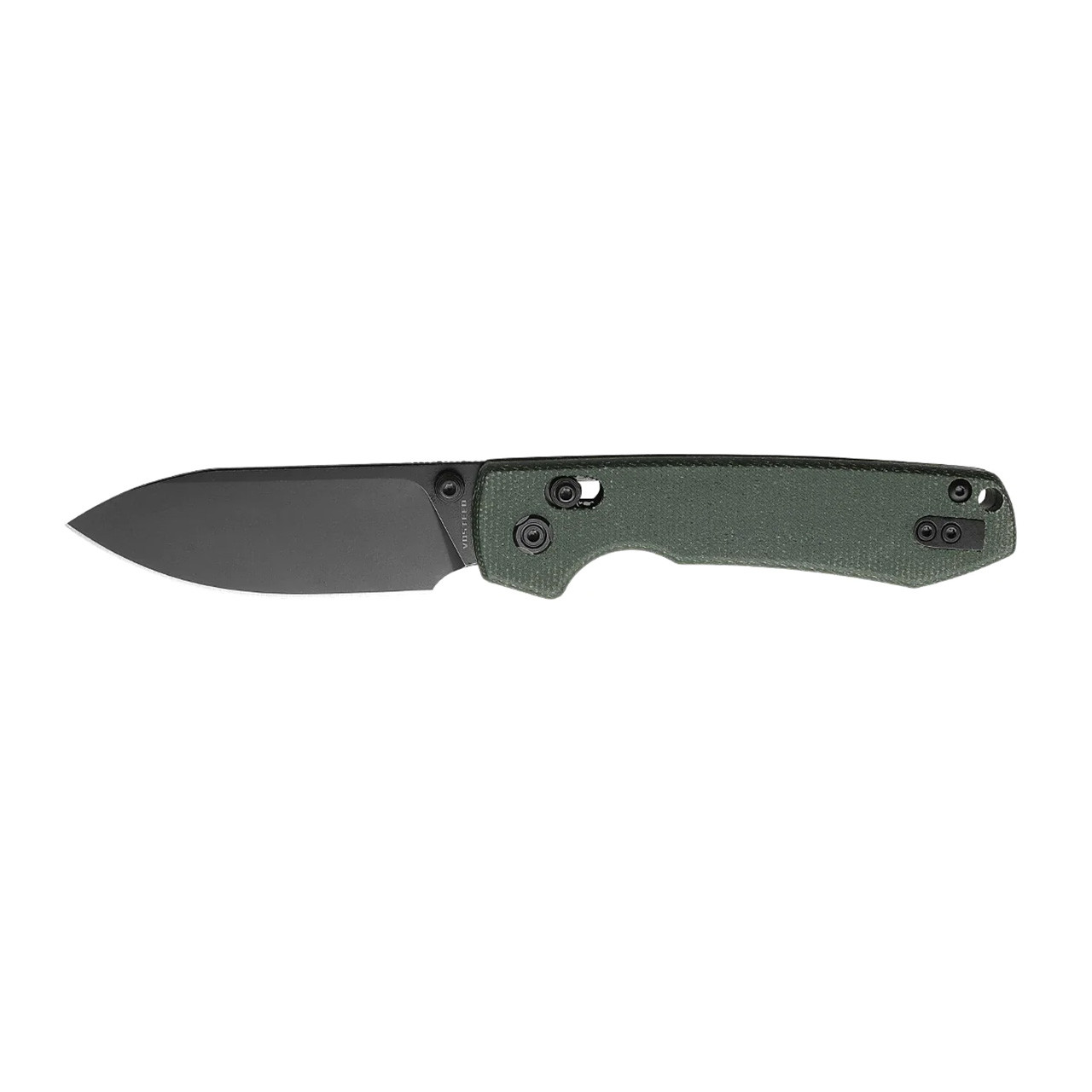 Vosteed Racoon Crossbar Black Stonewashed Micarta Green (A0502