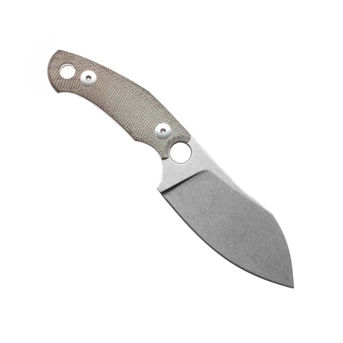GiantMouse GMF1 XL Green Micarta with Sheath (GMF1-XL-GRN-CANVAS)