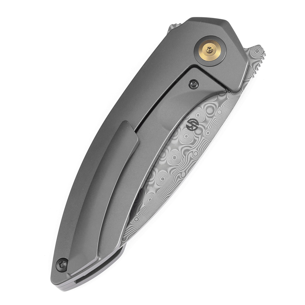 Kansept ODD 21 Damascus Titanium Grey (K1077A2)