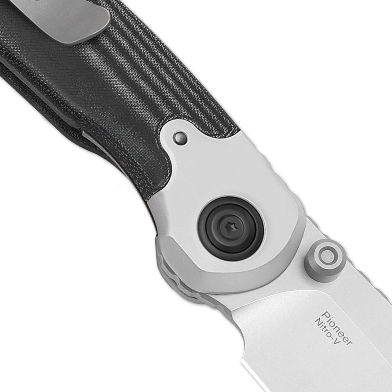 Kizer Pioneer Aluminum/Micarta Black with Holes (ZX-FK03A3)