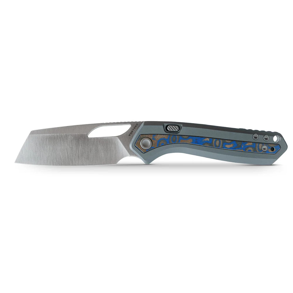 Vosteed Kroc Aluminum Grey/Micarta Ocean (A1801)