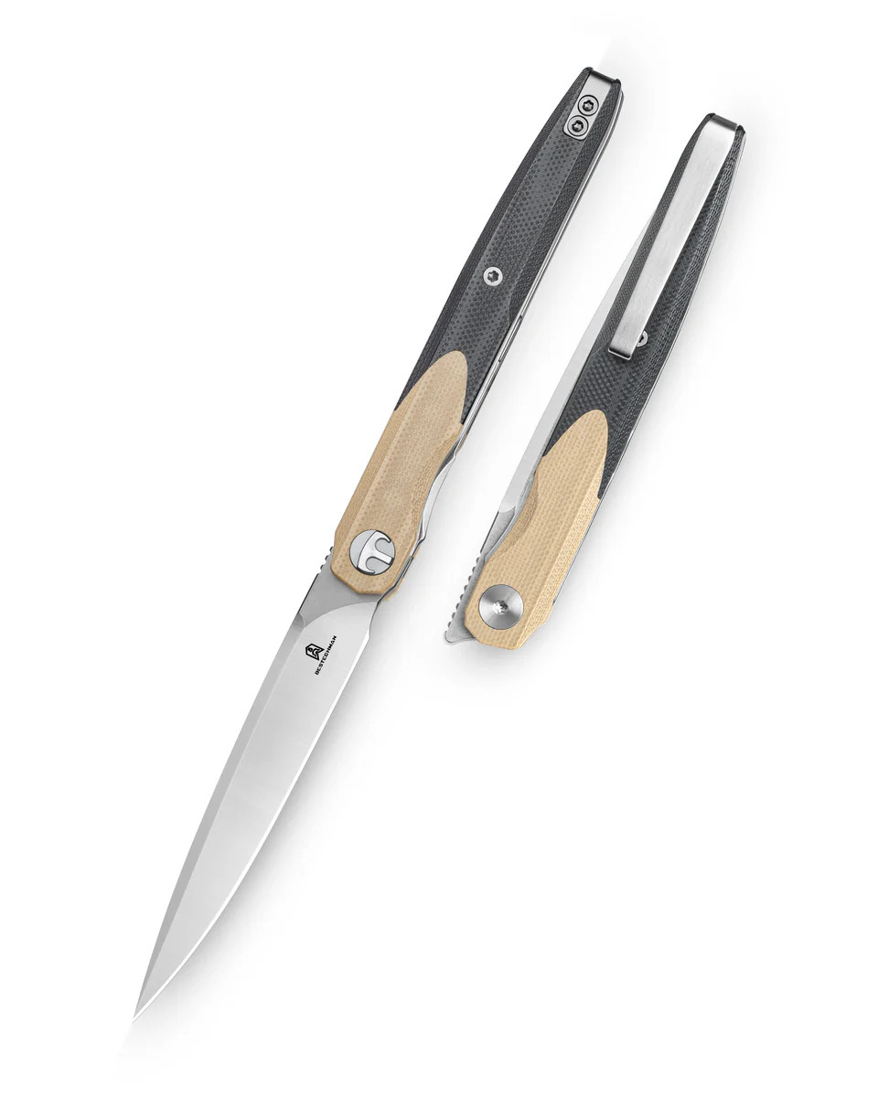 タナゴb Bestech Lanza G10 Khaki/Black (BMK14B)