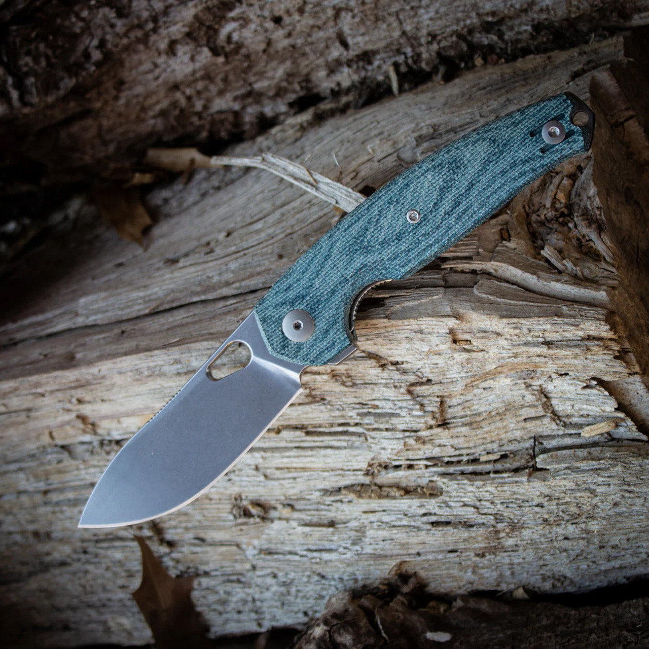 GiantMouse ACE Jagt Micarta Denim - JAGT-DENIM | House of Knives