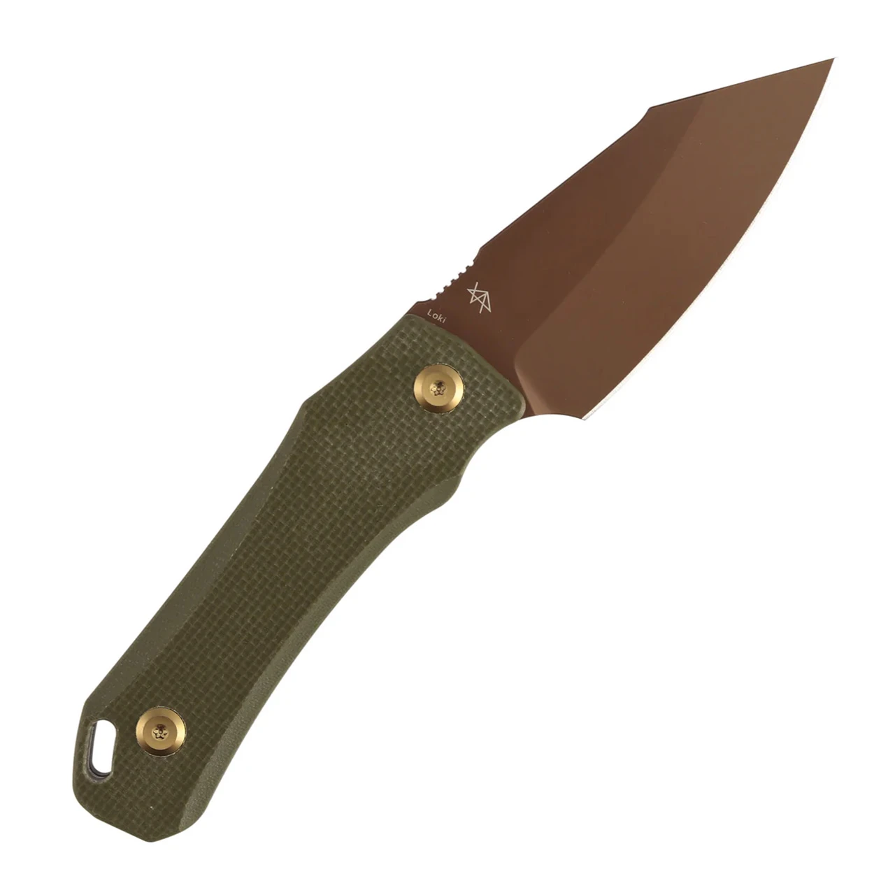 Tenable Loki Olive Green G10 Rose Gold D2 - G1058A3 | House of Knives ...