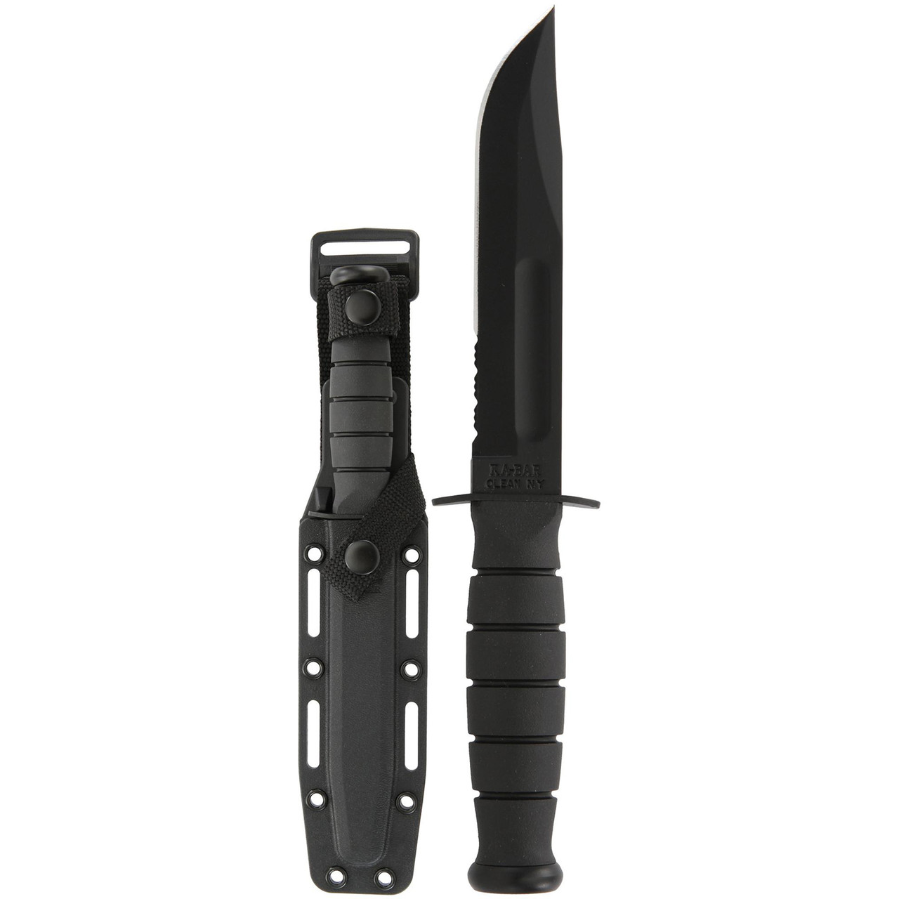 KA-BAR Short Black Serrated - 1259 | House of Knives Canada