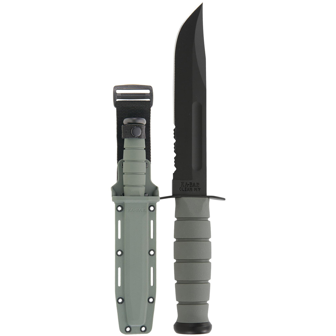 KABAR Full Size Foliage Green Serrated 5012 House of Knives Canada