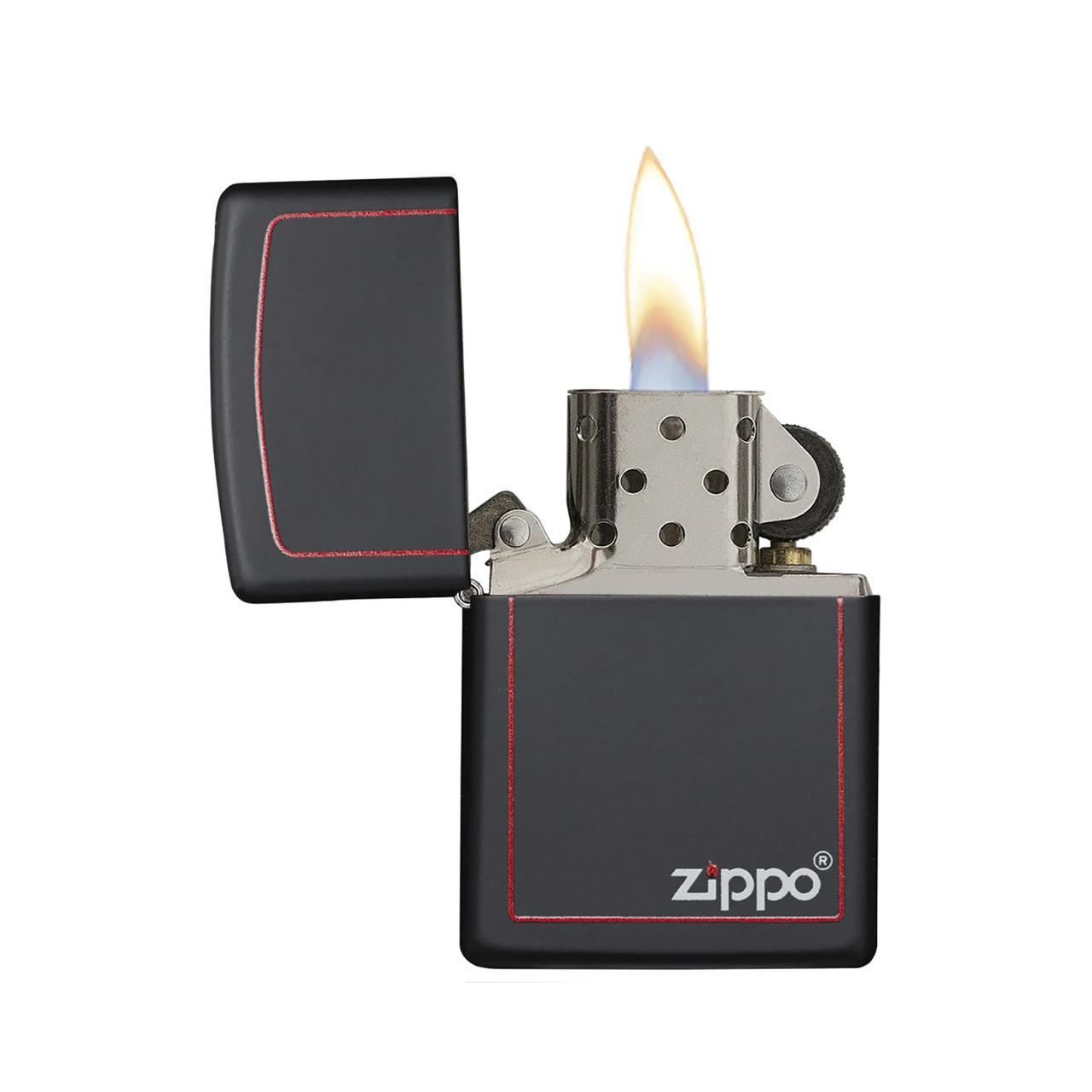 Zippo Matte Black with Border 218ZB House of Knives Canada