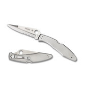 Spyderco Police Model Stainless Partially Serrated (C07PS)