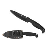 Spyderco FB23SBBK Aqua Salt Lightweight SpyderEdge Knife, Black