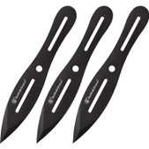 Kershaw 1747BWX Ion Throwing Knives 3 pc Set - 4.5 BlackWash Finish Double  Edge Blade