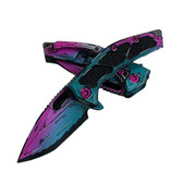 Heretic Knives Medusa TE Miami Vice (IH009-CS-MV) open and closed