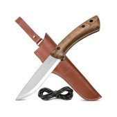BeaverCraft Bushcraft Carbon Steel Walnut Handle Dune (BE-BSH1)