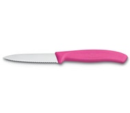 serrated paring knife, 3.25 spear point red - Whisk