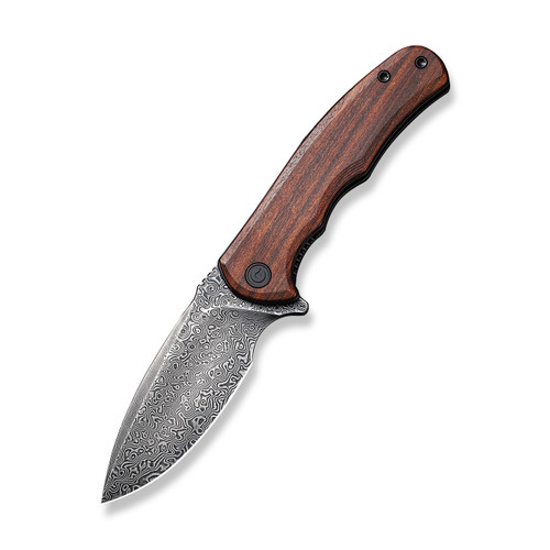 CIVIVI Mini Praxis Guibourtia Wood Damascus Clad - C18026C-DS1