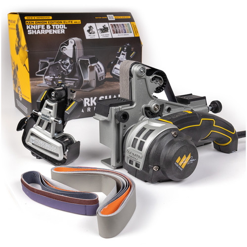 Work Sharp Ken Onion Knife & Tool Sharpener Mk. 2  ELITE 3pc bundle (WSKTS-KO2-ELT-C) box