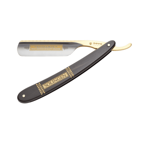 DOVO Razor Carbon 6/8" FH Gold Plated Ebony (10681082)