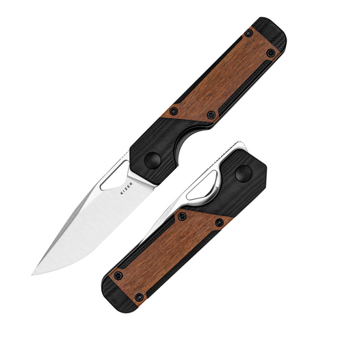 Kizer Mini Militaw G10/Mkuruti Wood (V3634SA4)