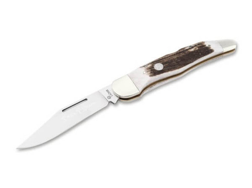 Boker Manufaktur TS 2.0 Folding Hunter One Blade Stag D2 (110870)