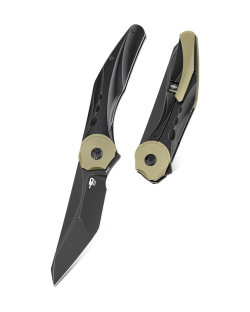 Bestech Excentric Titanium Black Stonewash & Gold (BT2412B)