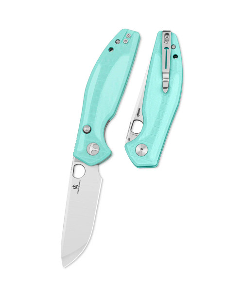 Bestech Angry Owl Satin D2 G10 Aqua (BMK12B-1)