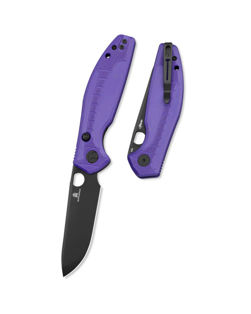 Bestech Angry Owl Black D2 G10 Purple (BMK12E-2)