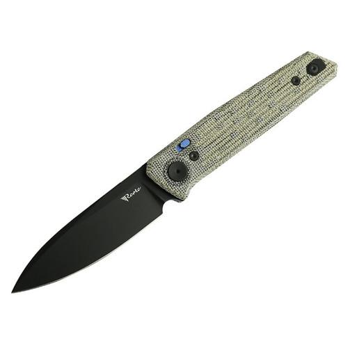 Reate PL-6 Black PVD Micarta Green/Black (PL-6-06)