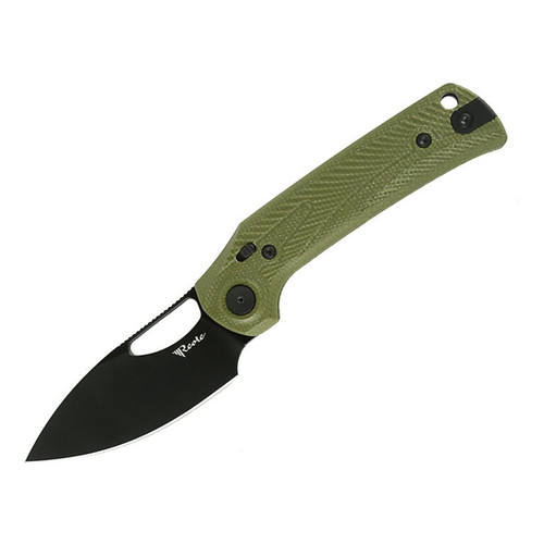 Reate PL-XE Black PVD Micarta Green (PL-XE-06)