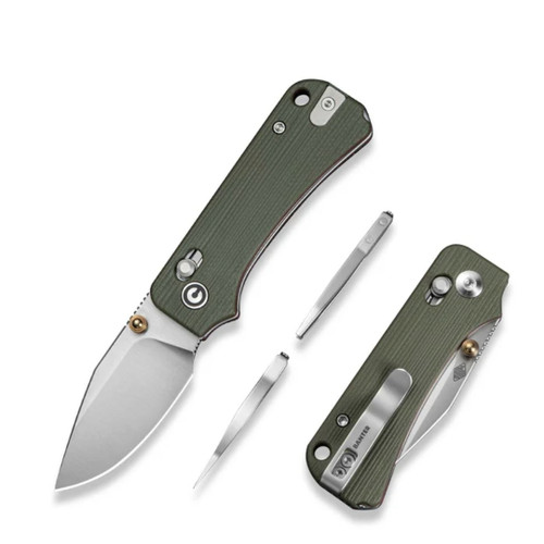 CIVIVI Baby Banter 2 - TG Milled G10 Green/Black (C24074-1)