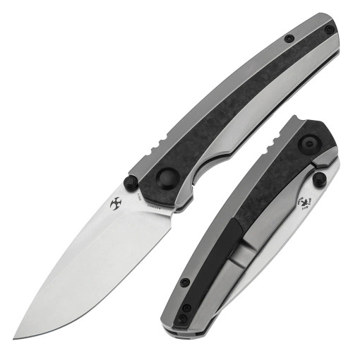 Kansept Raven Bead Blasted Titanium Shred Carbon Fiber (K2109A2)