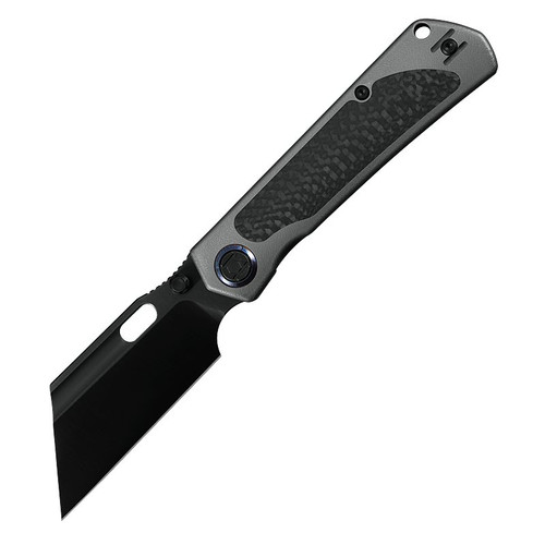 Kunwu Cochise TC4 Titanium & Carbon Fiber Inlay Orange Peel Grey (K711T-CF-3)