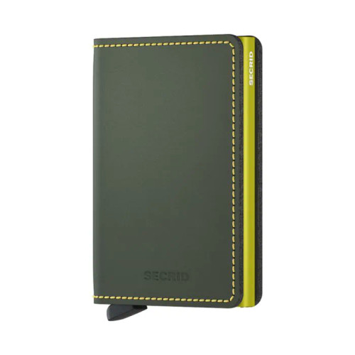 Secrid Slimwallet Matte Grey & Lime (SM-Grey & Lime)