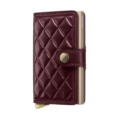 Secrid Miniwallet+ Emboss Diamond Bordeaux (MEd-Bordeaux+)