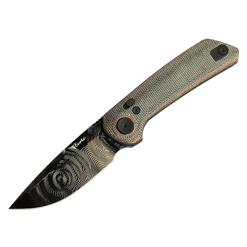 Reate PL-XT Damascus Micarta Red/Black (PL-XT-03)