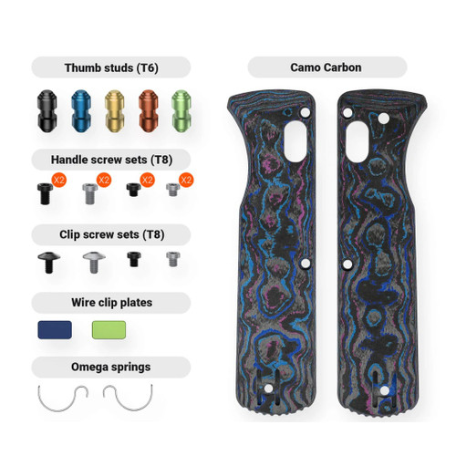 Vosteed Vombat Handle Fat Carbon Fiber Blue (W0101)