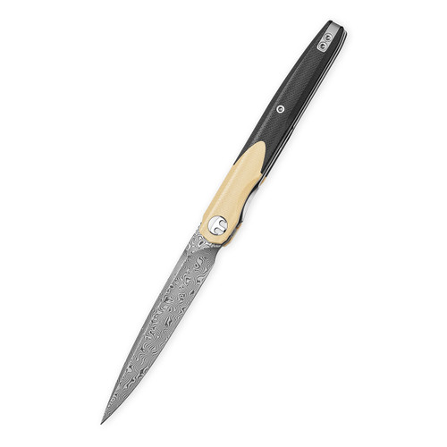 Bestechman Lanza G10 Khaki Black Damascus (BMK14-D-2)