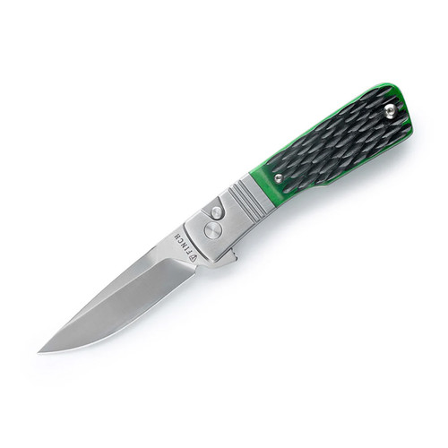 Finch Knife Co El Camino Clover Green Jigged Bone (EL385)