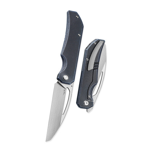 Bestech Mini Taipan Titanium Blue Black Stonewash Left Handed (BT2603D-L )