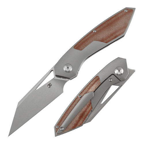 Kansept Strip Micarta Brown Titanium Stonewash (K1113A3)