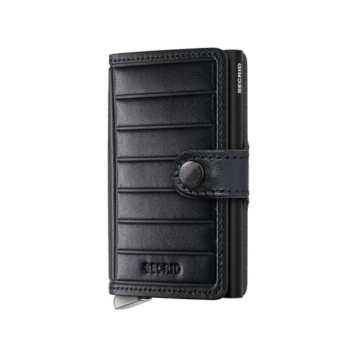 Secrid Premium Miniwallet+ Emboss Lines Black (MEl-Black+)